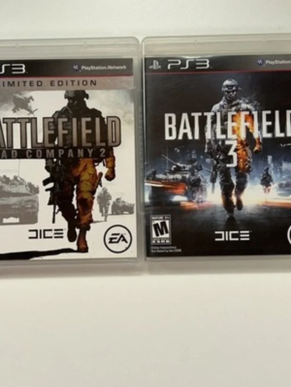 Battlefield 3 & Battlefield Bad Company 2 Limited Edition PS3 Lot CIB TESTED